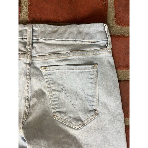 Mother Looker Ankle Fray Jeans Sweet Talk Me Light Wash Size 26 - Picture 7 of 12